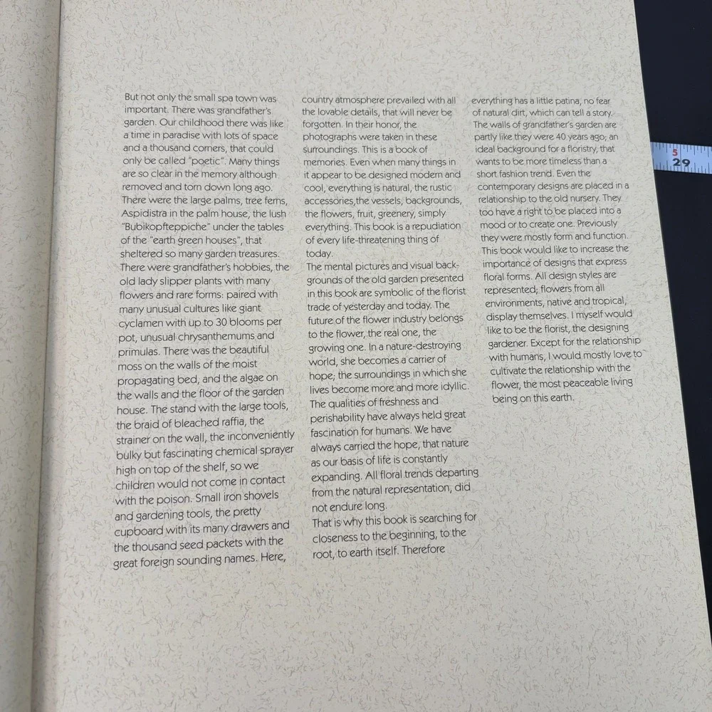 Gregor Lersch Wellsprings of My Floristry Book Multicolor Signed Hardcover‎